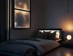 Black Bedroom Furniture with LED Lights