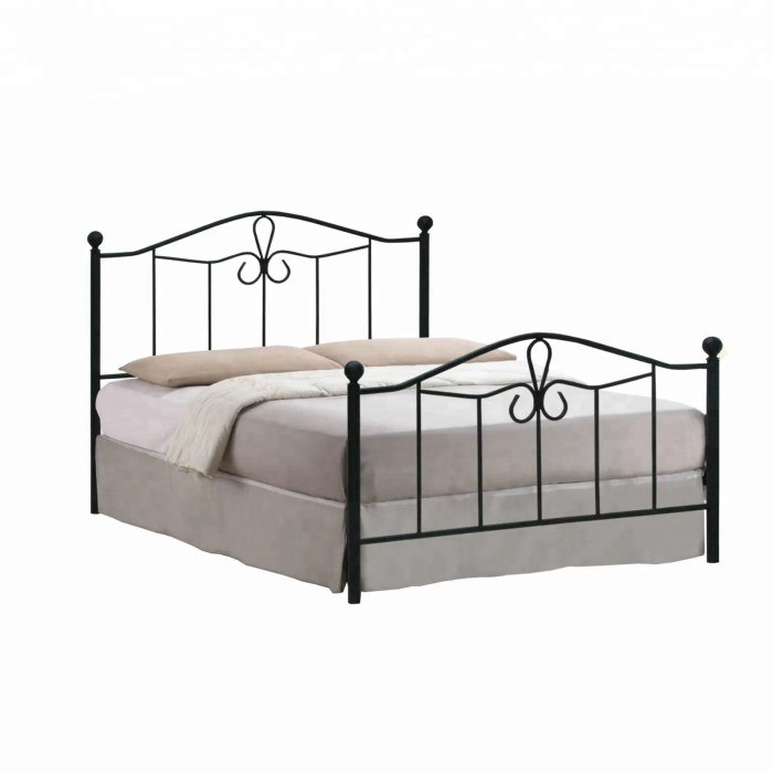Metal frame bedroom furniture for modern homes